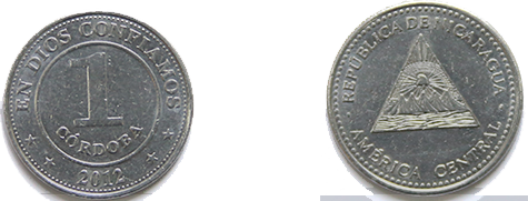 Moneda 1 córdoba 2007