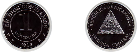 Moneda 1 córdoba 2014