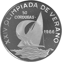 Anverso de la moneda XXIV Olimpiadas de Verano