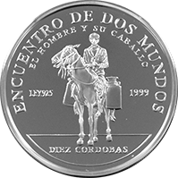 Anverso de la moneda IV Serie Iberoamericana – El Hombre y su Caballo