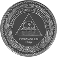 Reverso de la moneda 40 Aniversario del Banco Central de Nicaragua