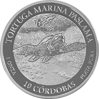 Anverso de la moneda Serie Fabulosos 15-Tortuga Marina Paslama