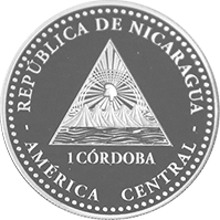 Reverso de la moneda Masaya Ciudad del Folklore