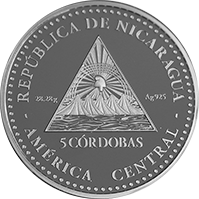 Reverso de la moneda Equipo Olímpico de Nicaragua