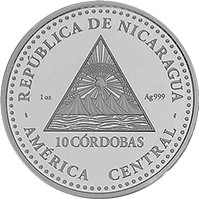 Reverso de la moneda 250 Aniversario del nacimiento de Alexander Von Humboldt