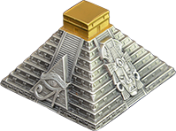 Reverso de la moneda Pirámide Maya